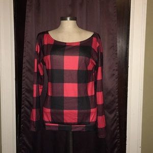 Plaid long sleeve shirt